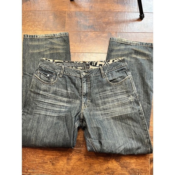 Men's Straight Jeans - Black - Picture 1 of 9
